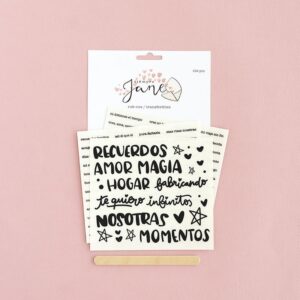 Set de rub-ons transferibles «Siempre Jane» by Sami Garra