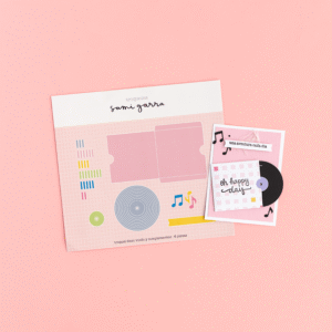 Set de troqueles DISCO VINILO «Oh Happy Day» by Sami Garra