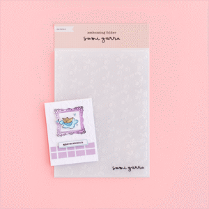 Carpeta de embossing 6" x 8" FLOR DE CEREZO «Mary» by Sami Garra