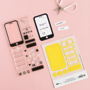 Kit de troquel + sello MI TELÉFONO MÓVIL «TKM» by Sami Garra