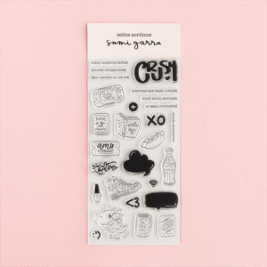 Set de sellos FRASES E ILUSTRACIONES «TKM» by Sami Garra