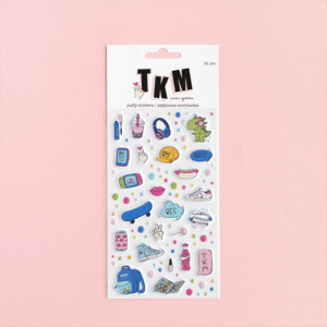 Set de pegatinas puffy ILUSTRACIONES «TKM» by Sami Garra