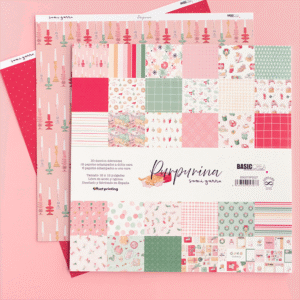 Bloc de papeles 12"x12" «Purpurina»