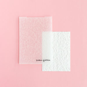 Carpeta de embossing 6" x 8" FLOWERS 3D «Sobremesa»